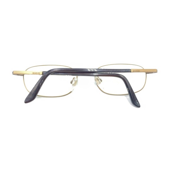 Gucci GG 1621 3JJ Bronze Brown Oval Rectangle Eyeglasses Frames 52-19 140 Italy - Picture 11 of 12
